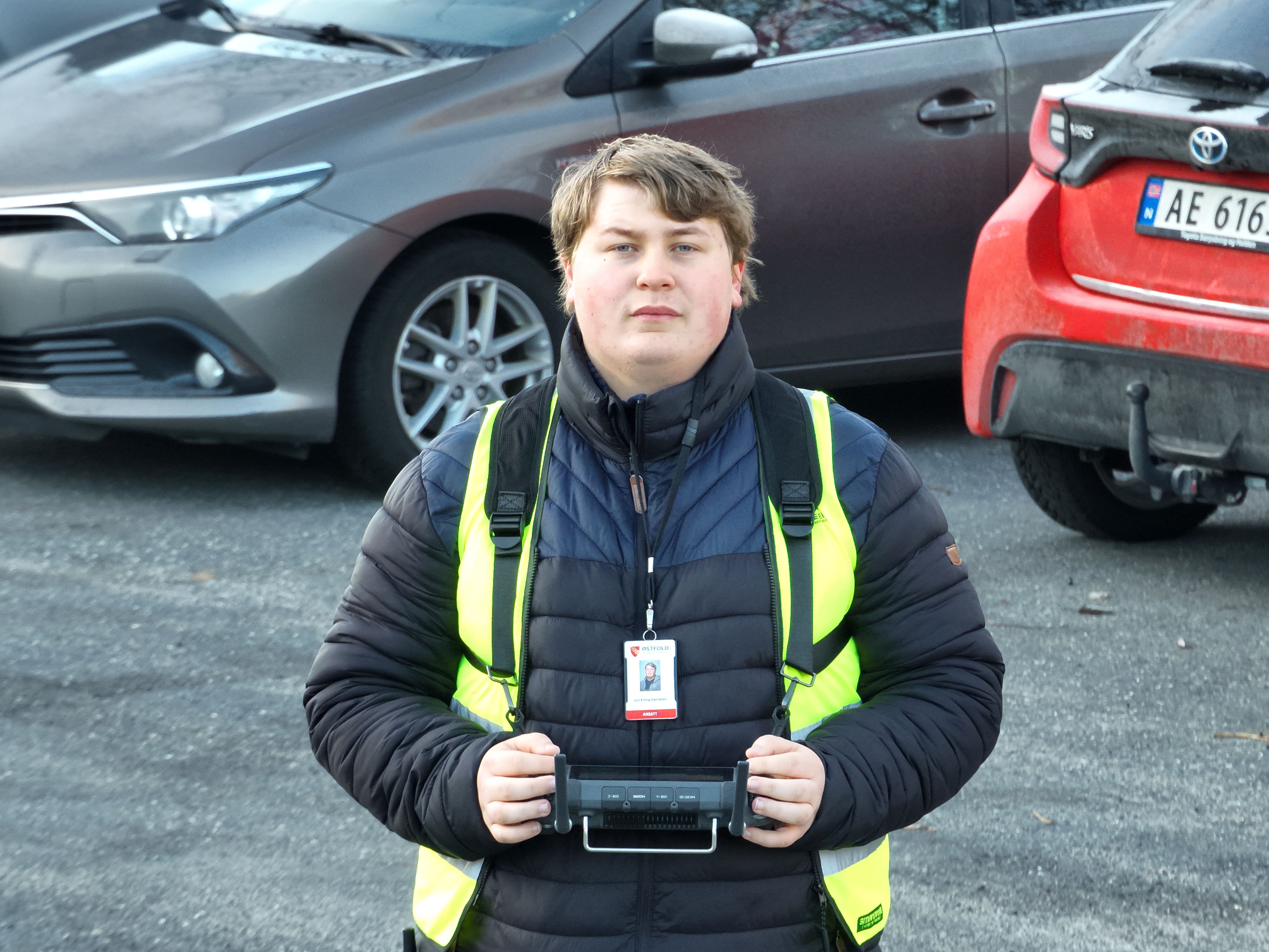 Jon-Erling, lærling i droneoperatørfaget